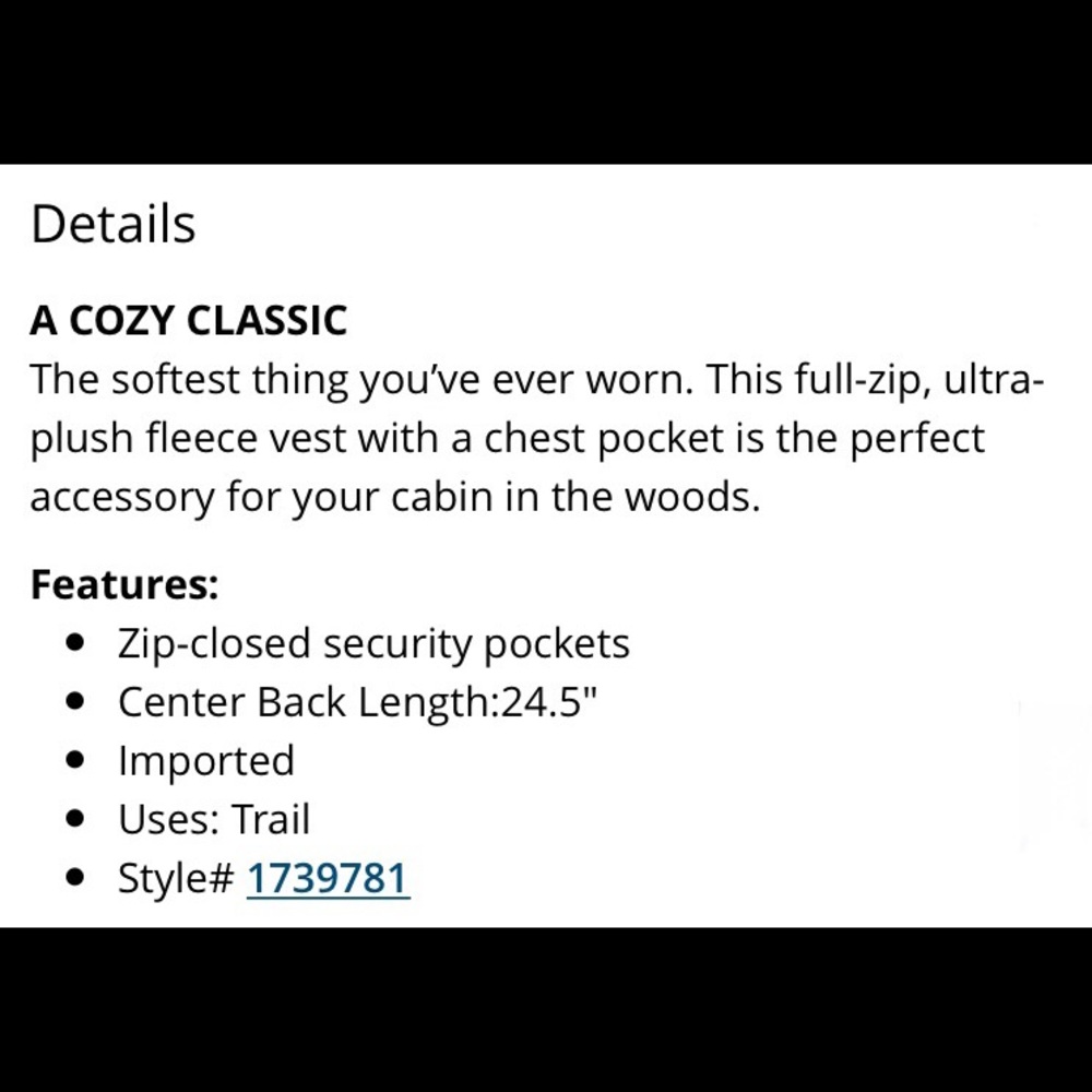 NWT Columbia Mountain Side Heavyweight Fleece Vest - Picture 3 of 3